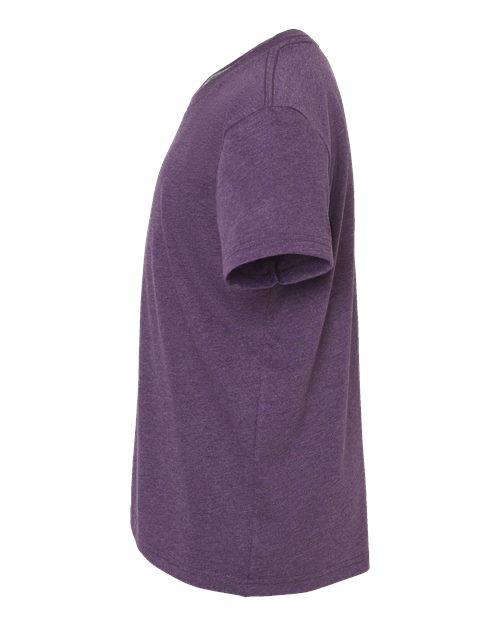 BELLA + CANVAS 3001YCVC Youth CVC Jersey Tee - Heather Team Purple - side