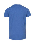 BELLA + CANVAS 3001YCVC Youth CVC Jersey Tee - Heather True Royal - back