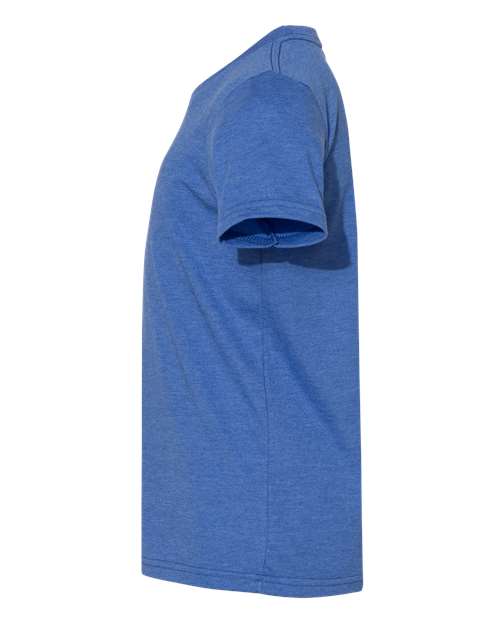 BELLA + CANVAS 3001YCVC Youth CVC Jersey Tee - Heather True Royal - side
