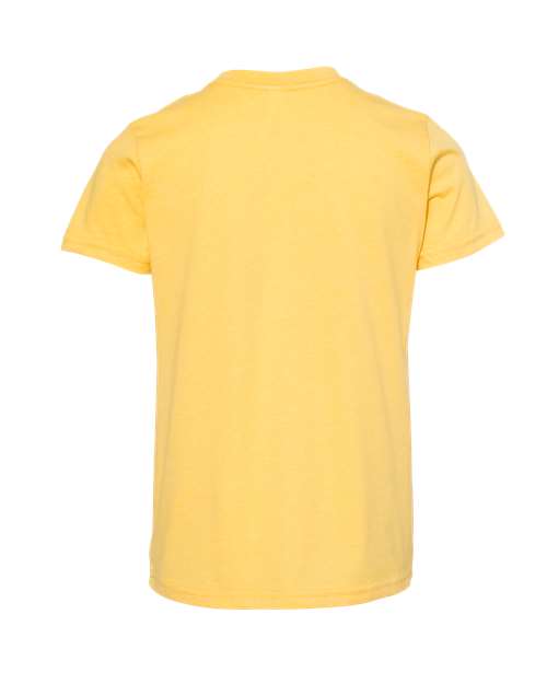 BELLA + CANVAS 3001YCVC Youth CVC Jersey Tee - Heather Yellow Gold - back