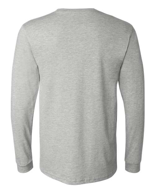 BELLA + CANVAS 3501CVC Heather CVC Long Sleeve Tee - Athletic Heather - back