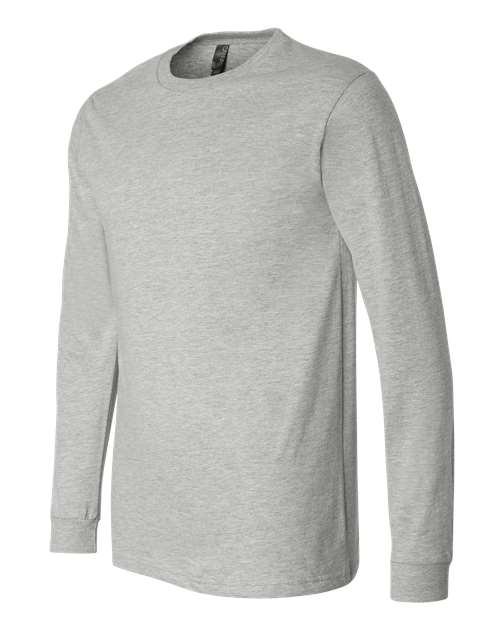BELLA + CANVAS 3501CVC Heather CVC Long Sleeve Tee - Athletic Heather - side