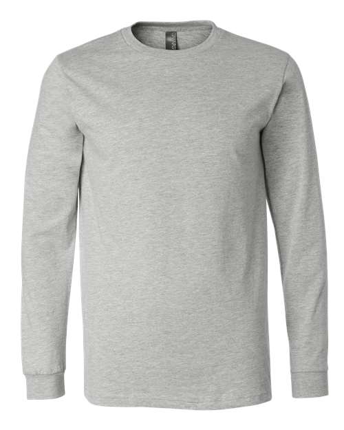 BELLA + CANVAS 3501CVC Heather CVC Long Sleeve Tee - Athletic Heather - front