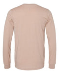 BELLA + CANVAS 3501CVC Heather CVC Long Sleeve Tee - Heather Pink Gravel - back