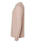 BELLA + CANVAS 3501CVC Heather CVC Long Sleeve Tee - Heather Pink Gravel - side