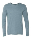 BELLA + CANVAS 3501CVC Heather CVC Long Sleeve Tee - Heather Slate - front