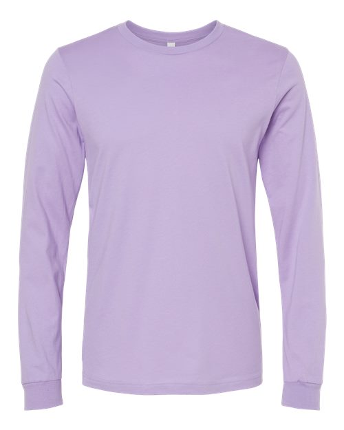 Bella+Canvas 3501 Unisex Jersey Long Sleeve Tee - Dark Lavender - front