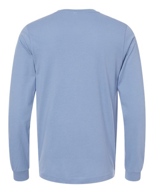 Bella+Canvas 3501 Unisex Jersey Long Sleeve Tee - Lavender Blue - back