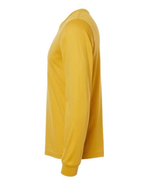 Bella+Canvas 3501 Unisex Jersey Long Sleeve Tee - Mustard - side