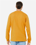 Bella+Canvas 3501 Unisex Jersey Long Sleeve Tee - Mustard - model back