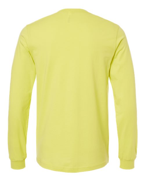 Bella+Canvas 3501 Unisex Jersey Long Sleeve Tee - Strobe - back