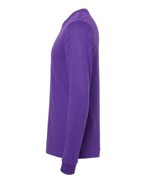 Bella+Canvas 3501 Unisex Jersey Long Sleeve Tee - Team Purple - side