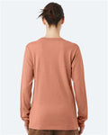 Bella+Canvas 3501 Unisex Jersey Long Sleeve Tee - Terracotta - model back