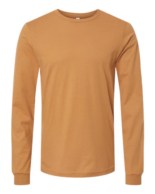 Bella+Canvas 3501 Unisex Jersey Long Sleeve Tee - Toast - front
