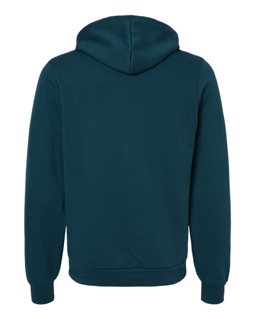 Bella+Canvas 3719 Unisex Sponge Fleece Pullover Hoodie - Atlantic - back