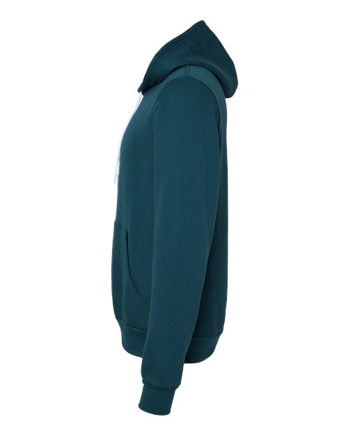 Bella+Canvas 3719 Unisex Sponge Fleece Pullover Hoodie - Atlantic - side