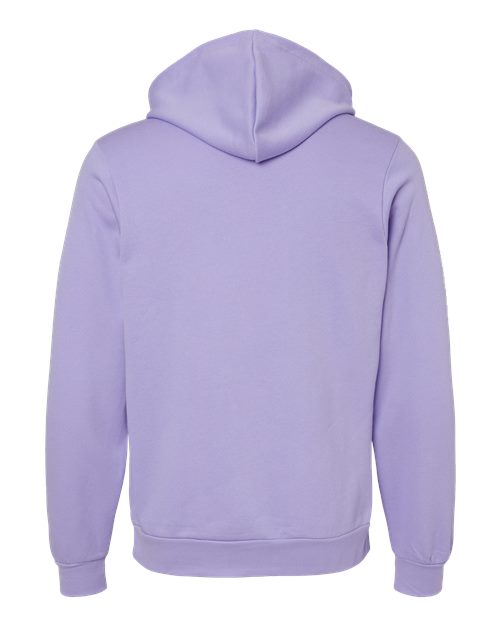Bella+Canvas 3719 Unisex Sponge Fleece Pullover Hoodie - Dark Lavender - back