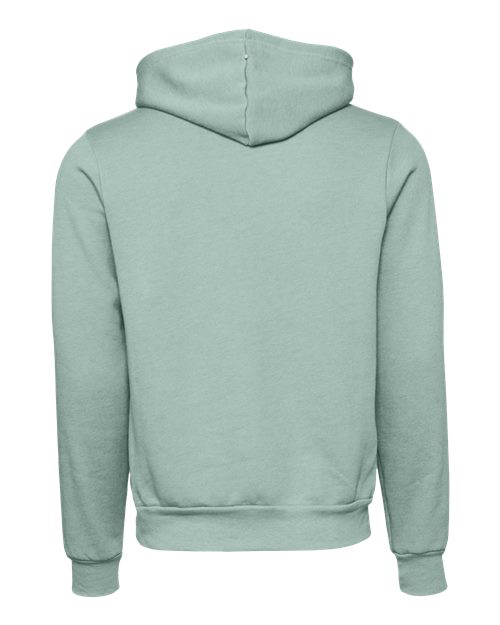 Bella+Canvas 3719 Unisex Sponge Fleece Pullover Hoodie - Dusty Blue - back