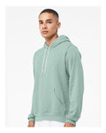Bella+Canvas 3719 Unisex Sponge Fleece Pullover Hoodie - Dusty Blue - model side