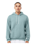 Bella+Canvas 3719 Unisex Sponge Fleece Pullover Hoodie - Heather Blue Lagoon - model front