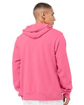 Bella+Canvas 3719 Unisex Sponge Fleece Pullover Hoodie - Heather Charity Pink - model back