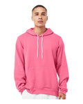 Bella+Canvas 3719 Unisex Sponge Fleece Pullover Hoodie - Heather Charity Pink - model front