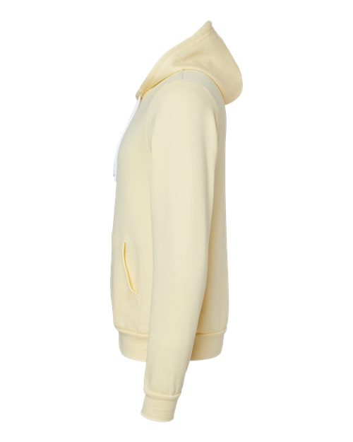 Bella+Canvas 3719 Unisex Sponge Fleece Pullover Hoodie - French Vanilla - side
