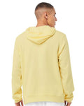 Bella+Canvas 3719 Unisex Sponge Fleece Pullover Hoodie - French Vanilla - model back