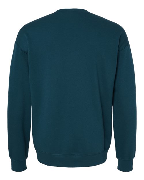 Bella + Canvas 3945 Sponge Fleece Drop Shoulder Crewneck Sweatshirt - Atlantic - back