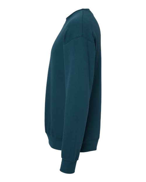 Bella + Canvas 3945 Sponge Fleece Drop Shoulder Crewneck Sweatshirt - Atlantic - side