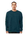 Bella + Canvas 3945 Sponge Fleece Drop Shoulder Crewneck Sweatshirt - Atlantic - model front