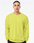 Bella + Canvas 3945 Sponge Fleece Drop Shoulder Crewneck Sweatshirt - Strobe - model front