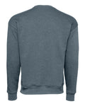 Bella + Canvas 3945 Sponge Fleece Drop Shoulder Crewneck Sweatshirt - Heather Slate - back