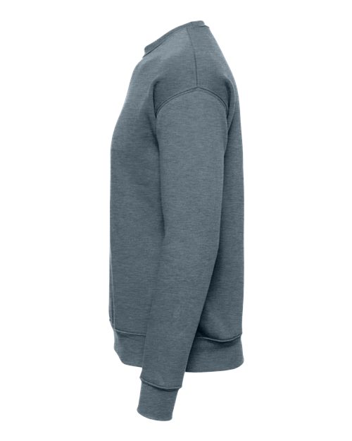 Bella + Canvas 3945 Sponge Fleece Drop Shoulder Crewneck Sweatshirt - Heather Slate - side