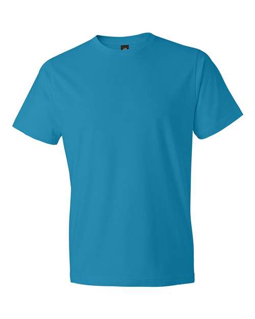 Gildan 980 Unisex Softstyle Lightweight T-Shirt - Caribbean Blue - front