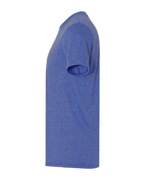 Gildan 980 Unisex Softstyle Lightweight T-Shirt - Heather Blue - side