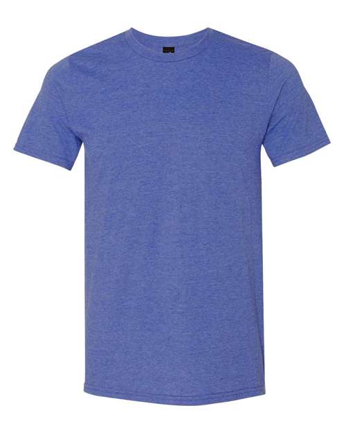 Gildan 980 Unisex Softstyle Lightweight T-Shirt - Heather Blue - front