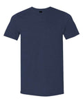 Gildan 980 Unisex Softstyle Lightweight T-Shirt - Heather Navy - front