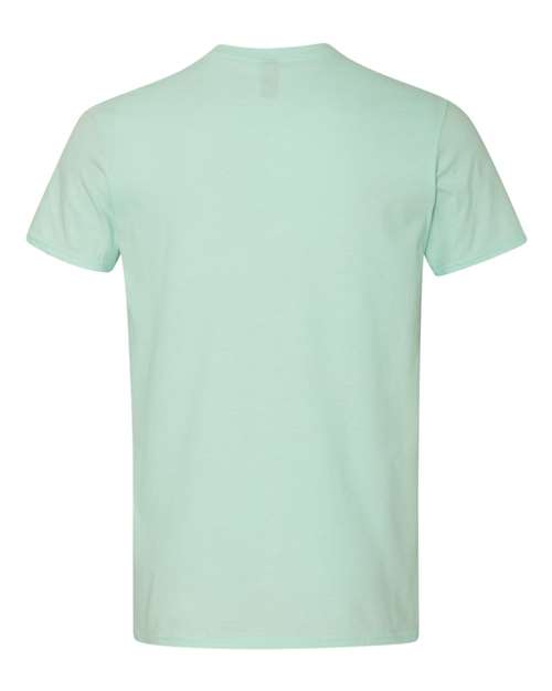 Gildan 980 Unisex Softstyle Lightweight T-Shirt - Teal Ice - back