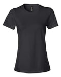 Gildan 880 Women's Softstyle Lightweight T-Shirt - Black - front