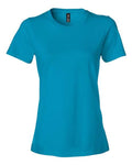 Gildan 880 Women's Softstyle Lightweight T-Shirt - Caribbean Blue - front