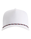 Imperial 5054 The Wrightson Cap - White/ Navy-Red - front