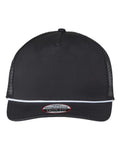 Imperial 5055 The Rabble Rouser Cap - Black/ Black/ White - front