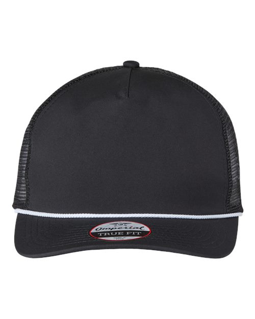 Imperial 5055 The Rabble Rouser Cap - Black/ Black/ White - front