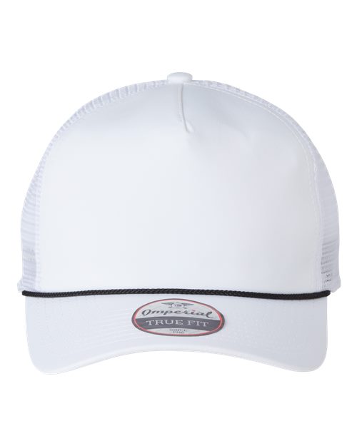 Imperial 5055 The Rabble Rouser Cap - White/ White/ Black - front