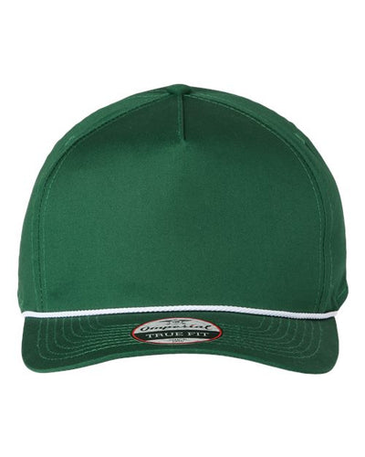 Imperial 5056 The Barnes Cap - Forest Green/ White - front
