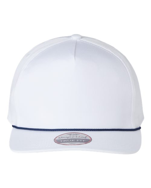 Imperial 5056 The Barnes Cap - White/ Navy - front