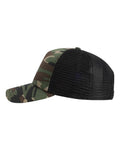 Imperial 1287 North Country Trucker Cap - Camo/ Black - side