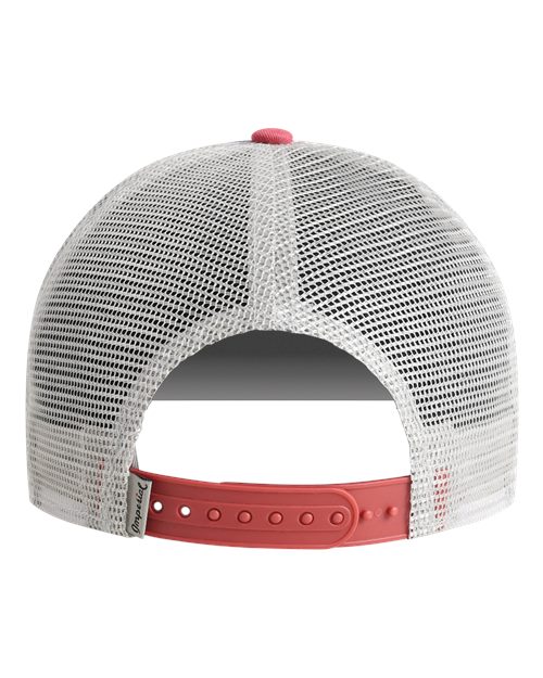 Imperial 1287 North Country Trucker Cap - Royal/ Nantucket/ Grey - back
