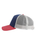 Imperial 1287 North Country Trucker Cap - Royal/ Nantucket/ Grey - side